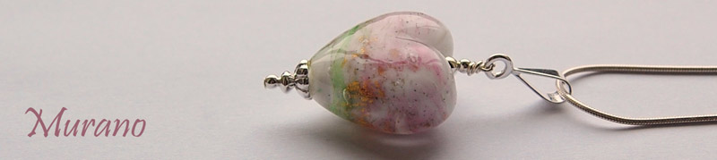 Murano glass jewellery, earrings and pendants 